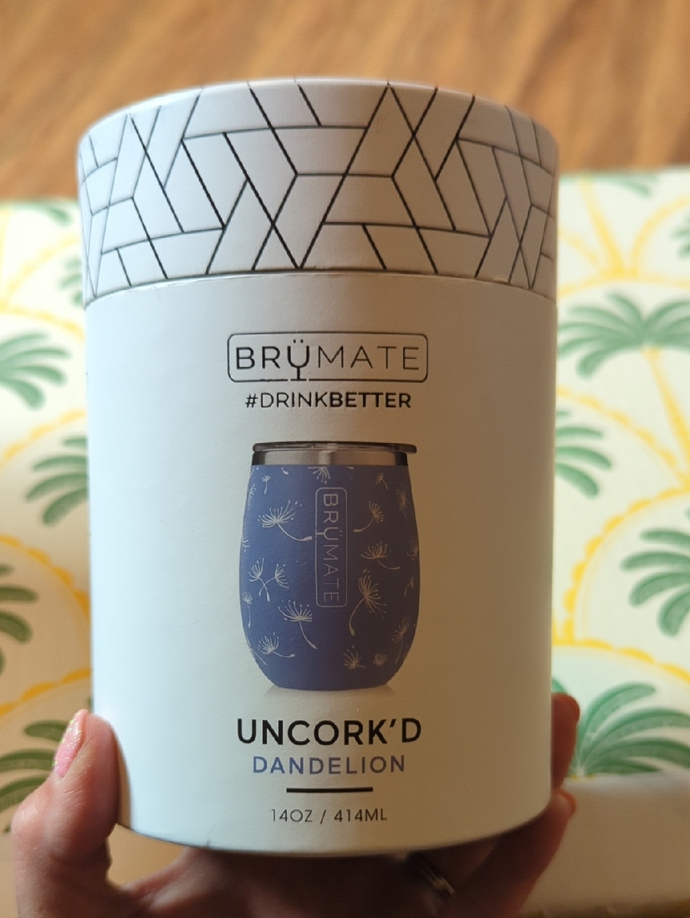 BrüMate *RARE* Uncork'd Wine Tumbler - Dandelion (Blue)